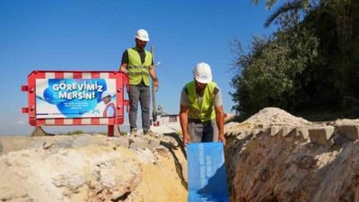 MESKİ, Akdeniz ilçesi Camili Mahallesi’nde ekonomik ömrünü tamamlayan içme suyu