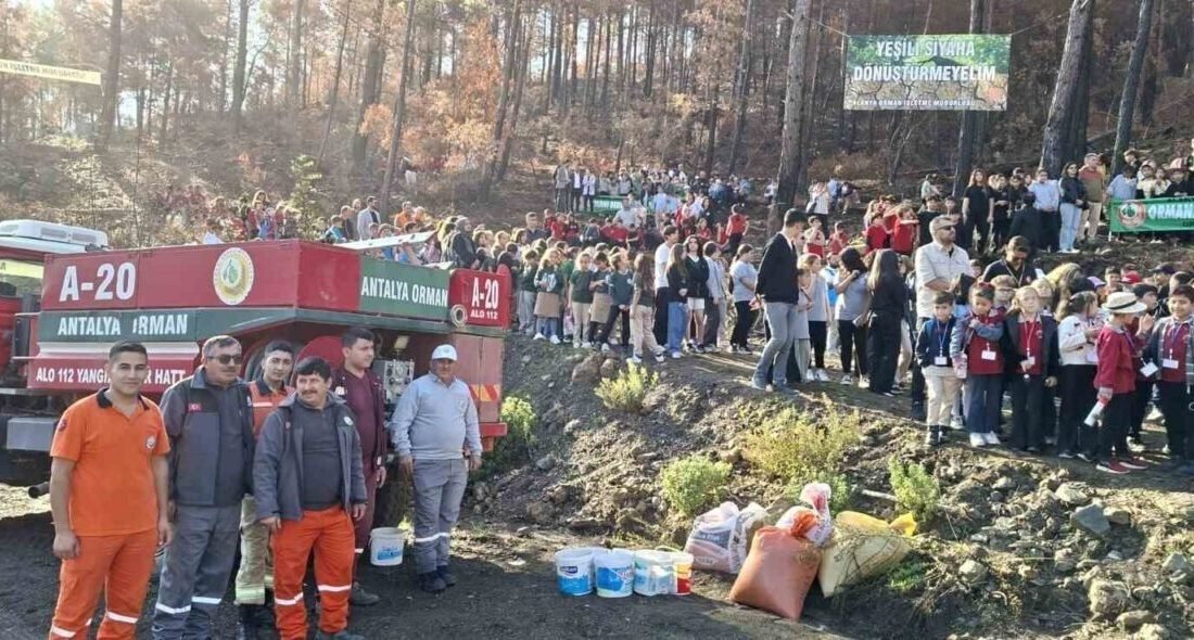Alanya’da ’Çevreme Duyarlıyım Değerlerime Sahip Çıkıyorum Projesi’ çerçevesinde ’Orman Yangınları