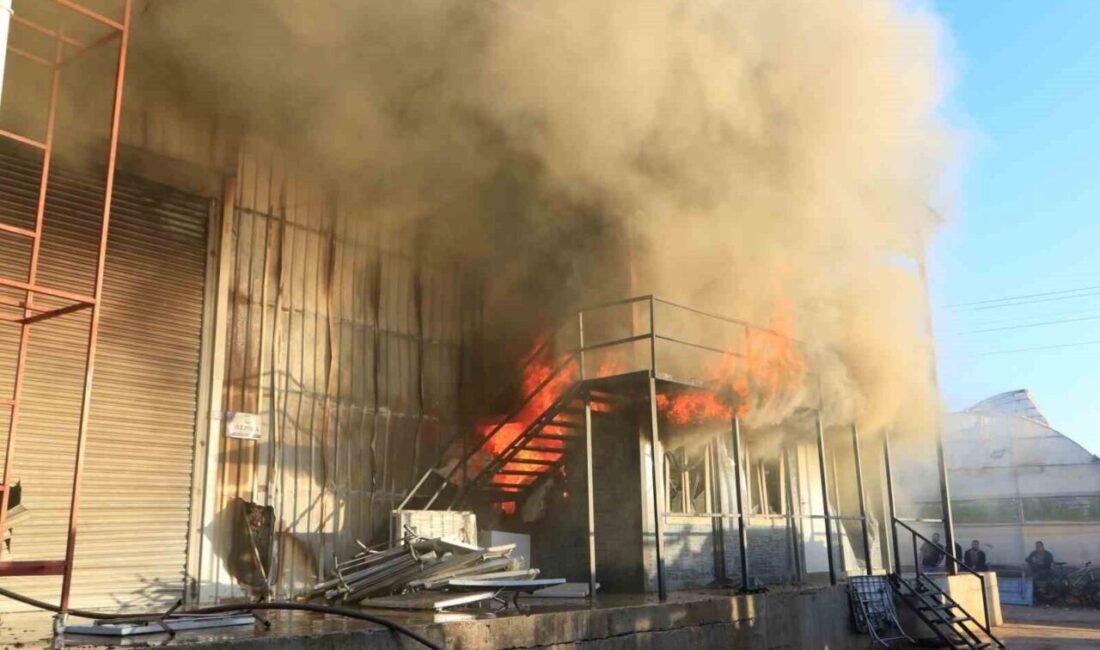 Antalya’da mobilyaları üretimi yapan bir tesiste yangın çıktı. Alevlerin sardığı