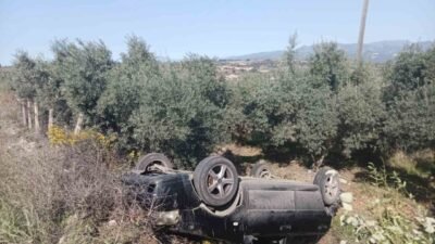 Osmaniye’nin Düziçi ilçesinde otomobilin şarampole yuvarlanması sonucu anne ve 5