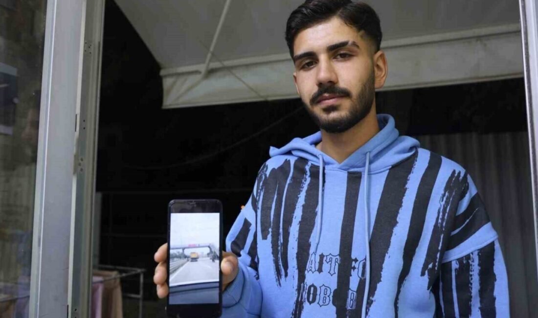 Hatay’da trafikte 100 kilometre hızı bulan süratle ilerleyen hafriyat kamyonunun