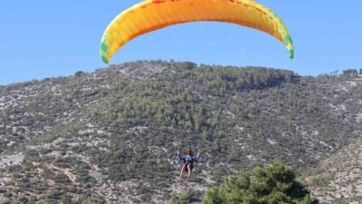 Mersin’in Anamur ilçesinde, Türkiye Hava Sporları Federasyonu tarafından düzenlenen Yamaç