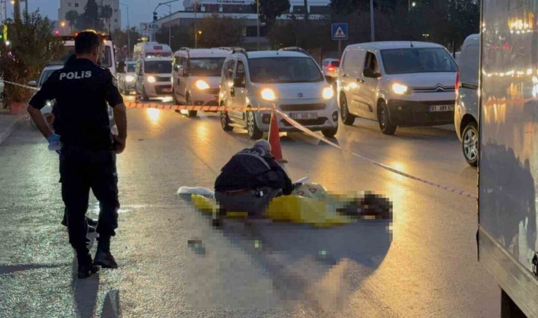 Adana’da yolun karşısına geçmeye çalışan yaşlı adam, kamyonun altında kalarak