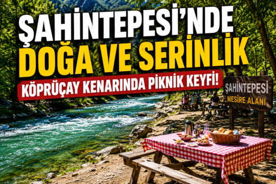 Şahintepesi mesire alanı, Köprüçay'ın serin suları ve doğal güzellikleriyle Serik'in