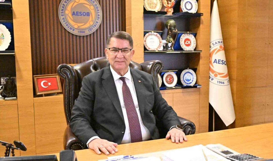 Antalya Esnaf ve Sanatkârlar Odaları Birliği (AESOB) Başkanı Adlıhan Dere,