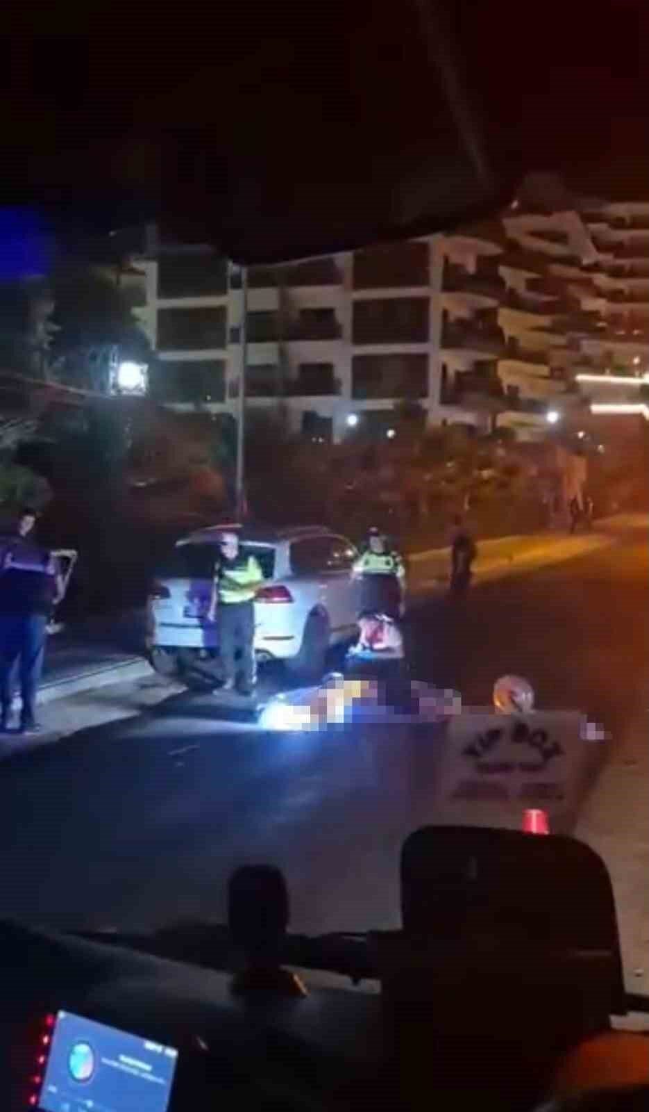 Alanya’da park halindeki otomobile çarpan genç motosikletli hayatını kaybetti; Kargıcak