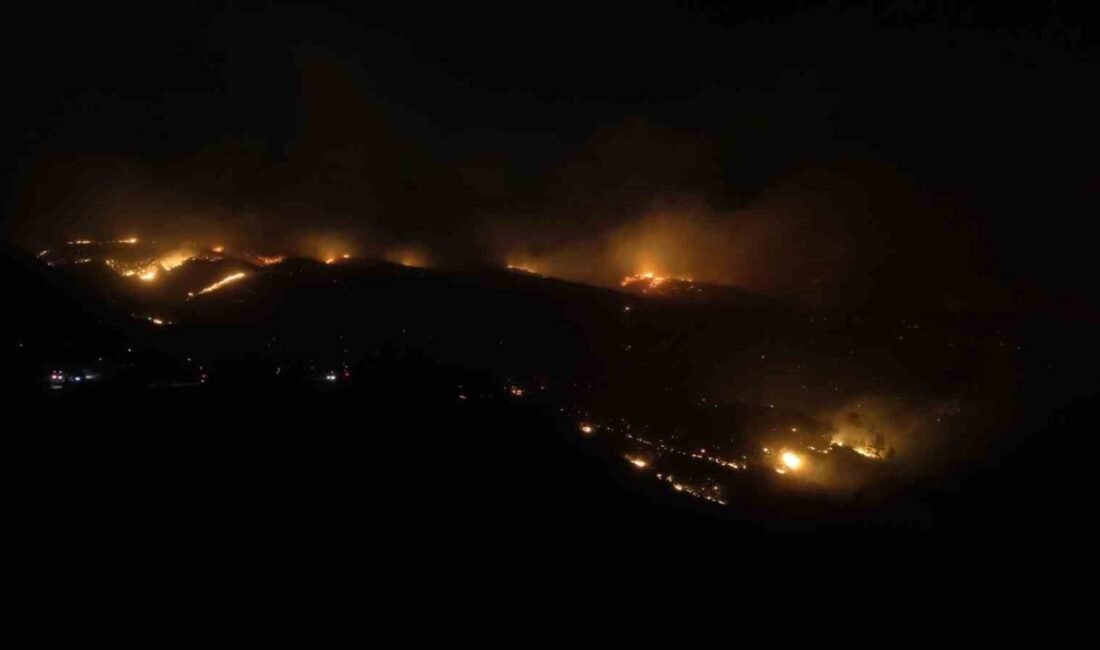Antalya’nın Alanya ilçesinde Sapadere Mahallesi’nde çıkan orman yangını, rüzgarın etkisiyle