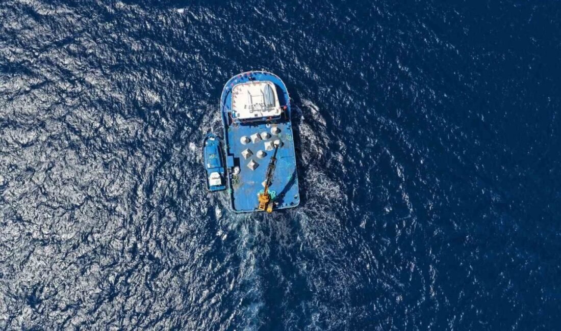 Antalya’da 50 yapay resif denize indirildi; Mavi Akdeniz İnisiyatifi Yapay