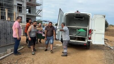 Antalya’nın Serik ilçesinde bir inşaatta çalışan 41 yaşındaki işçi, dış
