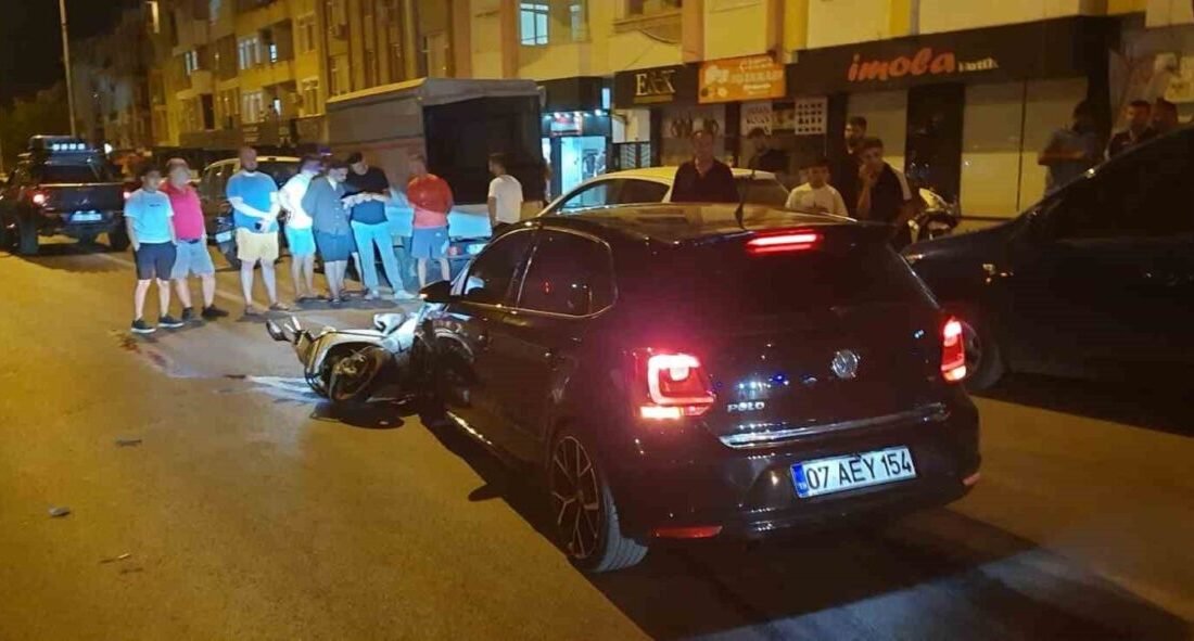 Gazipaşa trafik kazası, otomobil ile motosikletin çarpışması sonucu meydana geldi;