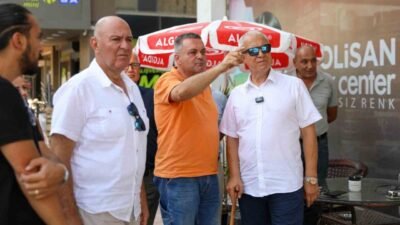 Alanya Belediye Başkanı Osman Tarık Özçelik, Mahmutlar Mahallesi Atatürk Caddesi’nde