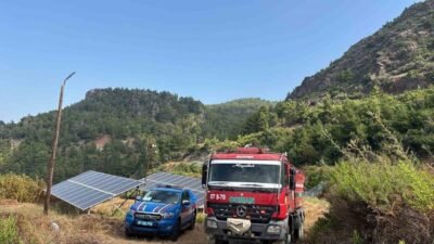 Gazipaşa yangını, Zeytinada Mahallesi’nde çıkan örtü yangınının ekiplerin hızlı müdahalesiyle