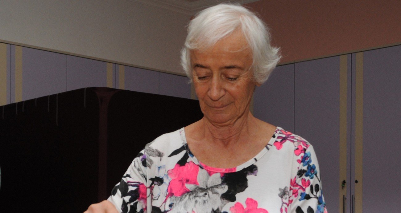Eski CHP Genel Başkanı merhum Deniz Baykal'ın eşi Olcay Baykal,