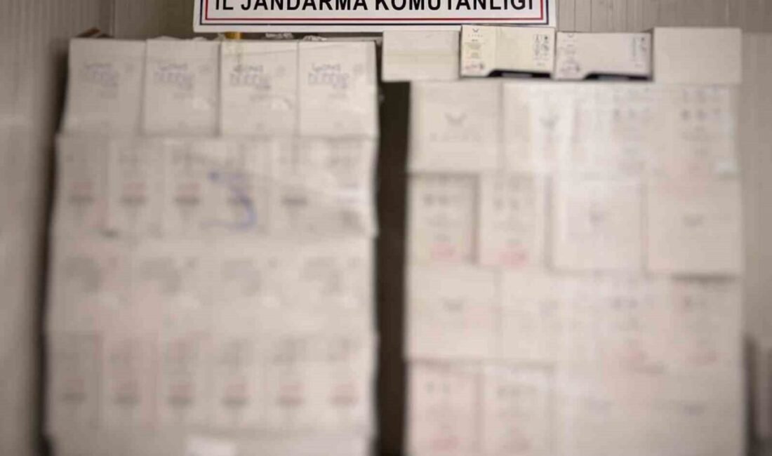 Antalya’da jandarma ekiplerince yapılan operasyonda çok miktarda kaçak alkol ele
