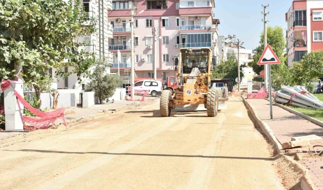 Kepez Belediyesi, Kuzeyyaka Mahallesi’nde sıcak asfalt öncesi yol hazırlık çalışmalarına