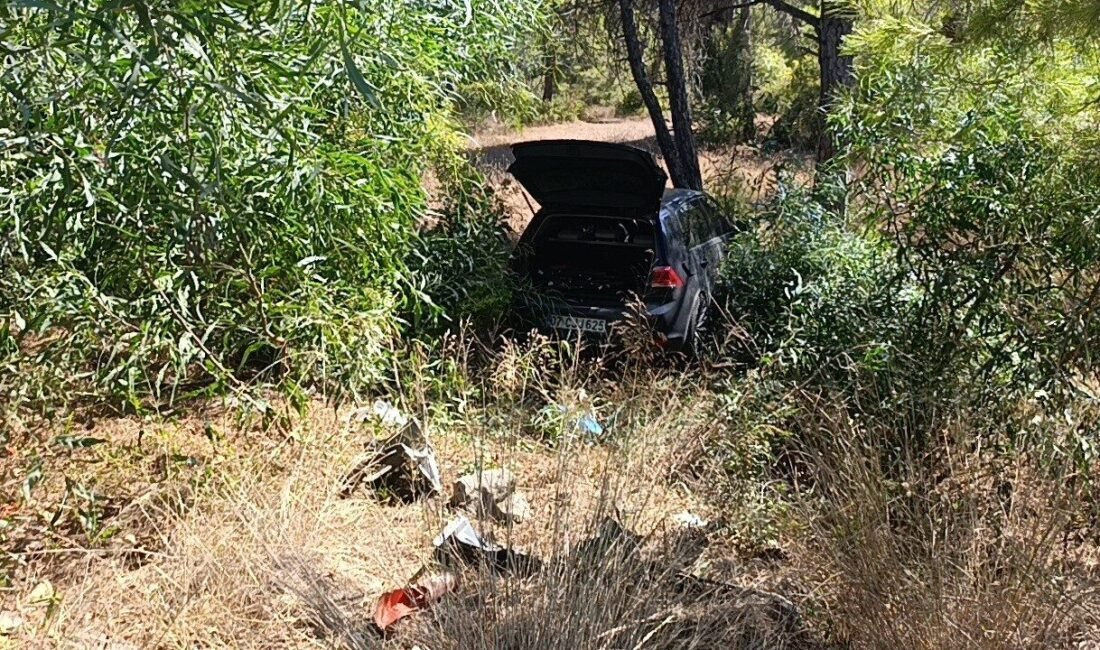 Antalya’nın Manavgat ilçesinde kontrolden çıkan otomobilin önünde seyreden otomobile çarpmasının