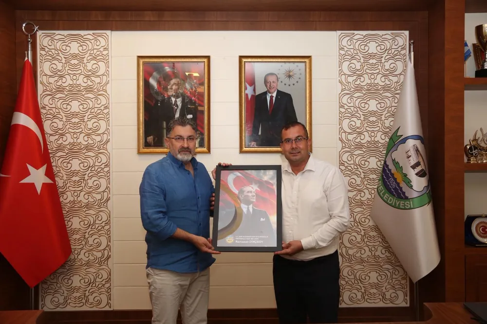 Serik esnaf protokol ziyareti kapsamında Başkan Adayı Ramazan Dinçsoy, belediye