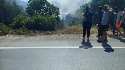 Serik sazlık yangını: Serik Abdurrahmanlar Mahallesi'nde çıkan sazlık yangını, Antalya