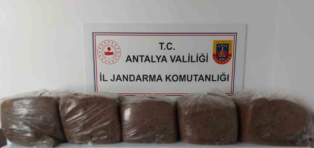 Alanya ve Demre’de 285 kilo kaçak tütün ele geçirildi