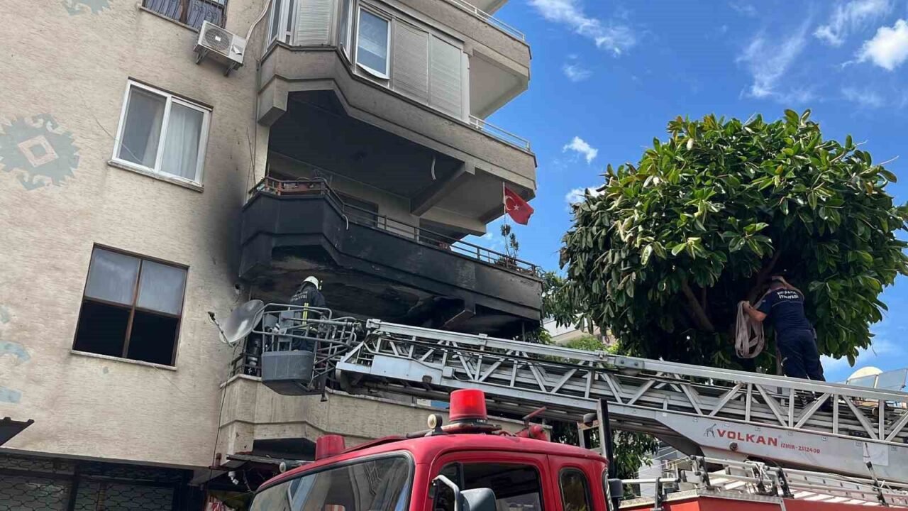 Antalya’nın Alanya ilçesinde 4 katlı apartmanın birinci katındaki dairede henüz