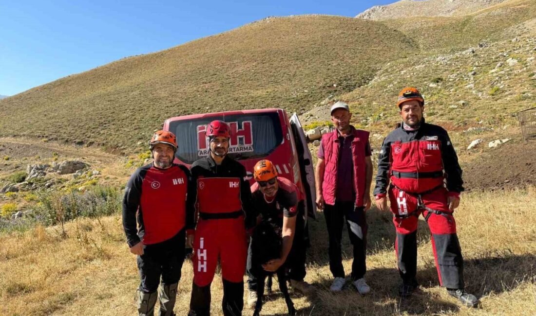Antalya’nın Alanya ilçesinde dağlık alanda 4 gündür mahsur kalan keçi,