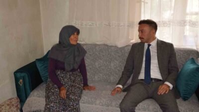 Başsavcı Ozan Kapıcı, şehit annesini evinde ziyaret etti; Korkuteli Cumhuriyet