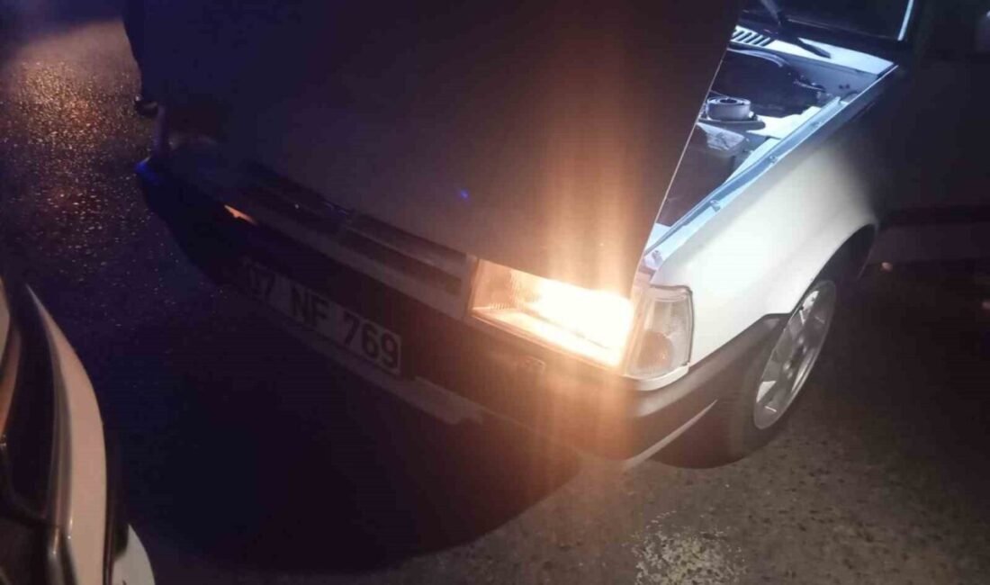 Antalya’nın Gazipaşa ilçesinde otomobiliyle drift atan ve polisin ‘dur’ ihtarına