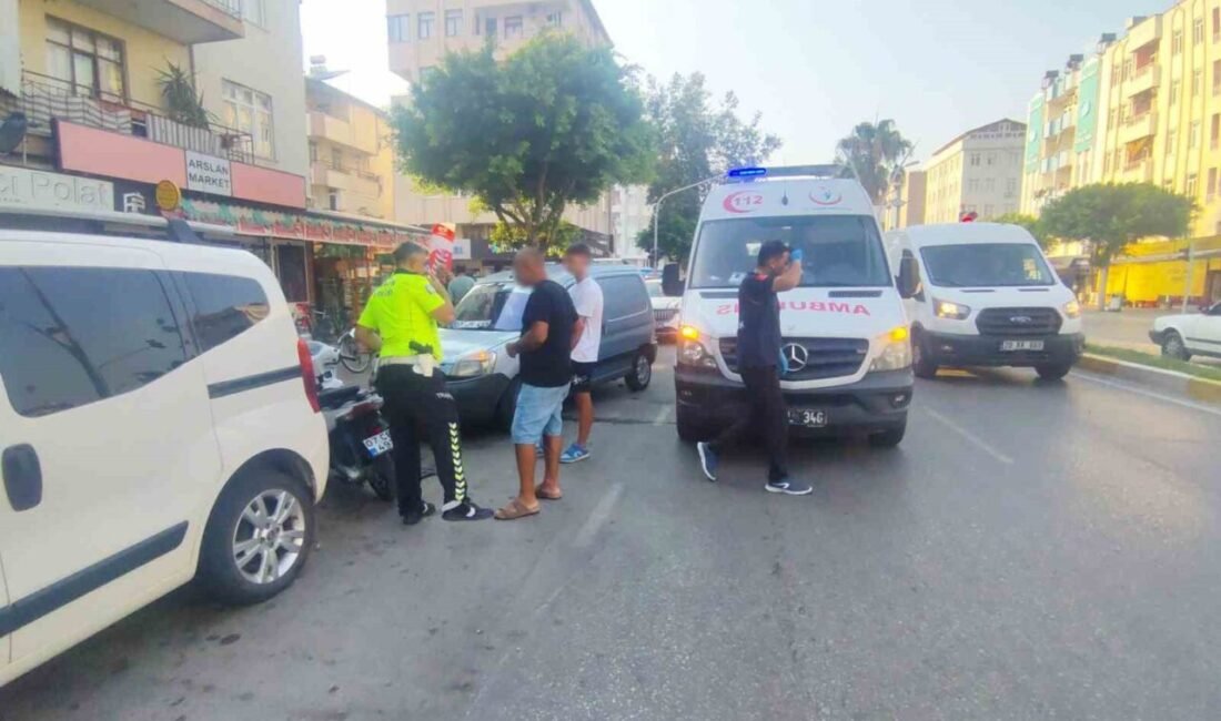 Antalya’nın Manavgat ilçesinde kırmızı ışık ihlali yapan hafif ticari aracın