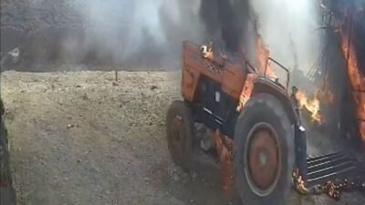 Antalya’nın Serik ilçesinde elektrik aksamındaki kısa devre nedeniyle kendi kendine