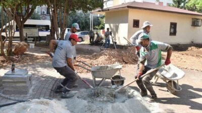 Kepez Belediyesi, Yükseliş Mahallesi’nde bulunan yaklaşık bin 500 metrekarelik parkı