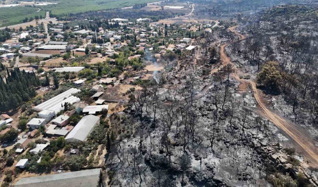 Antalya’nın Aksu ilçesinde 7 Eylül’de başlayan ve enerjisinin düşürülen yangında