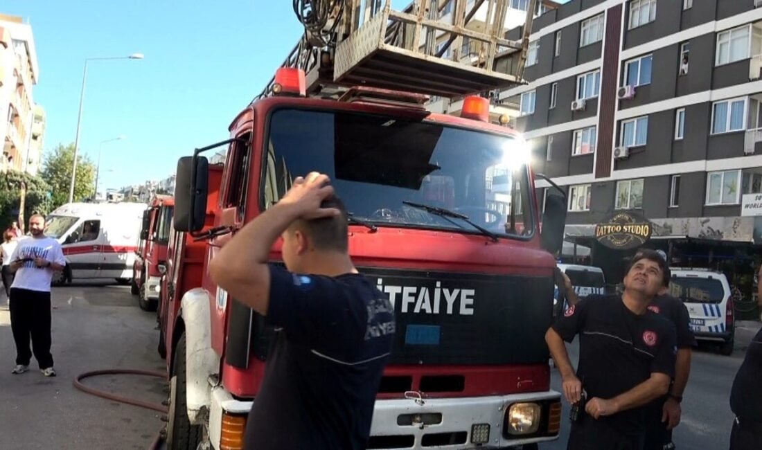 Antalya’da 5 katlı bir binanın 4’üncü katındaki dairenin mutfak bölümünde
