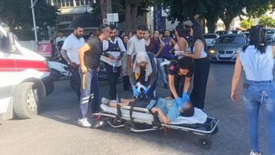 Antalya’nın Manavgat ilçesinde motosiklet ile otomobilin çarpışması sonucu meydana gelen