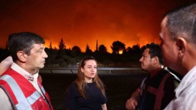 Antalya’nın Aksu ilçesinde öğleden sonra başlayan ve halen devam eden