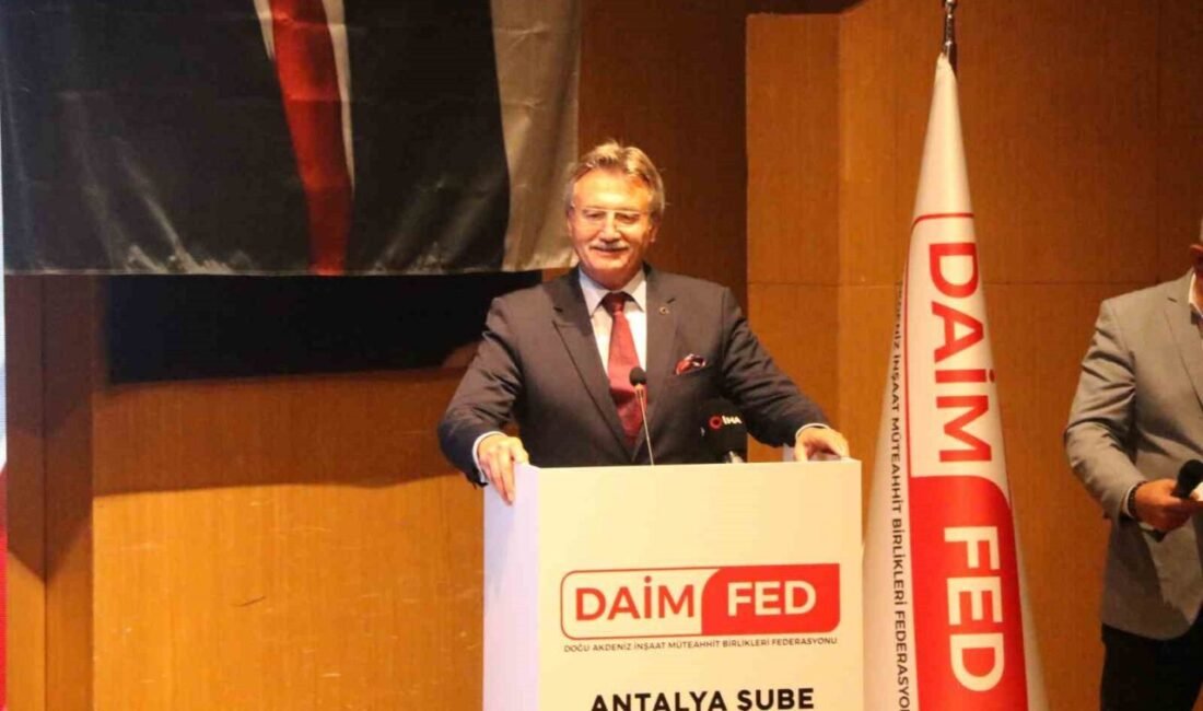 Doğu Akdeniz İnşaat Müteahhit Birlikleri Federasyonu’nun (DAİMFED) Antalya Şubesi düzenlenen