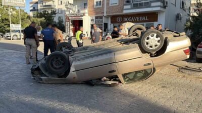 Antalya’nın Gazipaşa ilçesinde iki aracın çarpışması sonucu meydana gelen ve