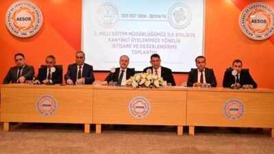 2026-2027 eğitim öğretim yılı öncesi AESOB’da bir araya gelen kantinci