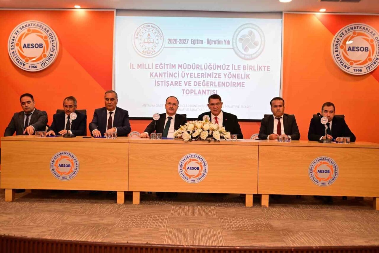 2026-2027 eğitim öğretim yılı öncesi AESOB’da bir araya gelen kantinci