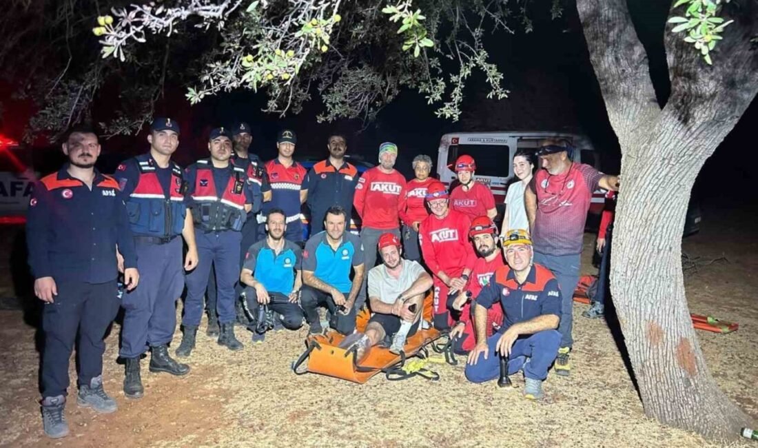 Antalya’da Likya yolunda ayağı burkulan turist, arama kurtarma ekiplerince bulunup