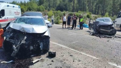 Antalya’nın Manavgat ilçesinde iki otomobilin çarpıştığı kazada ağır yaralanan Mehmet