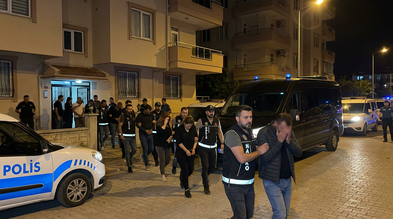 Serik’te uyuşturucu ve fuhuş operasyonu: 20 gözaltı