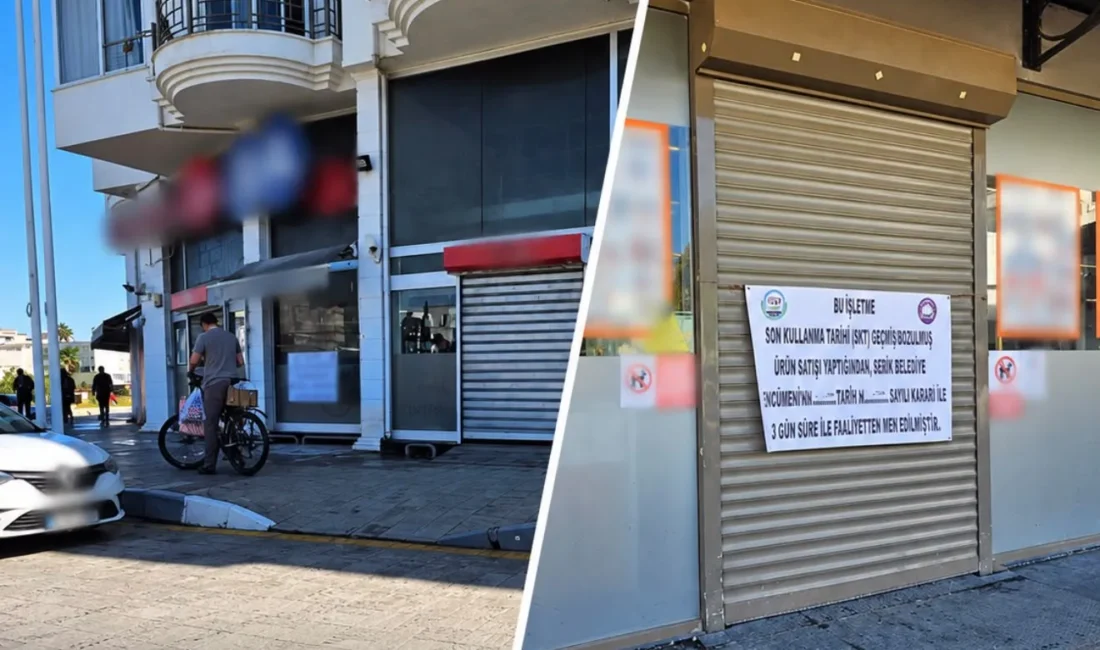Serik'e bağlı Belek'te son kullanma tarihi geçmiş ürün sattığı belirlenen