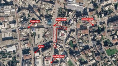 Serik Belediyesi, her şiddetli yağışta su baskını yaşanan Çınaraltı Meydanı'nda