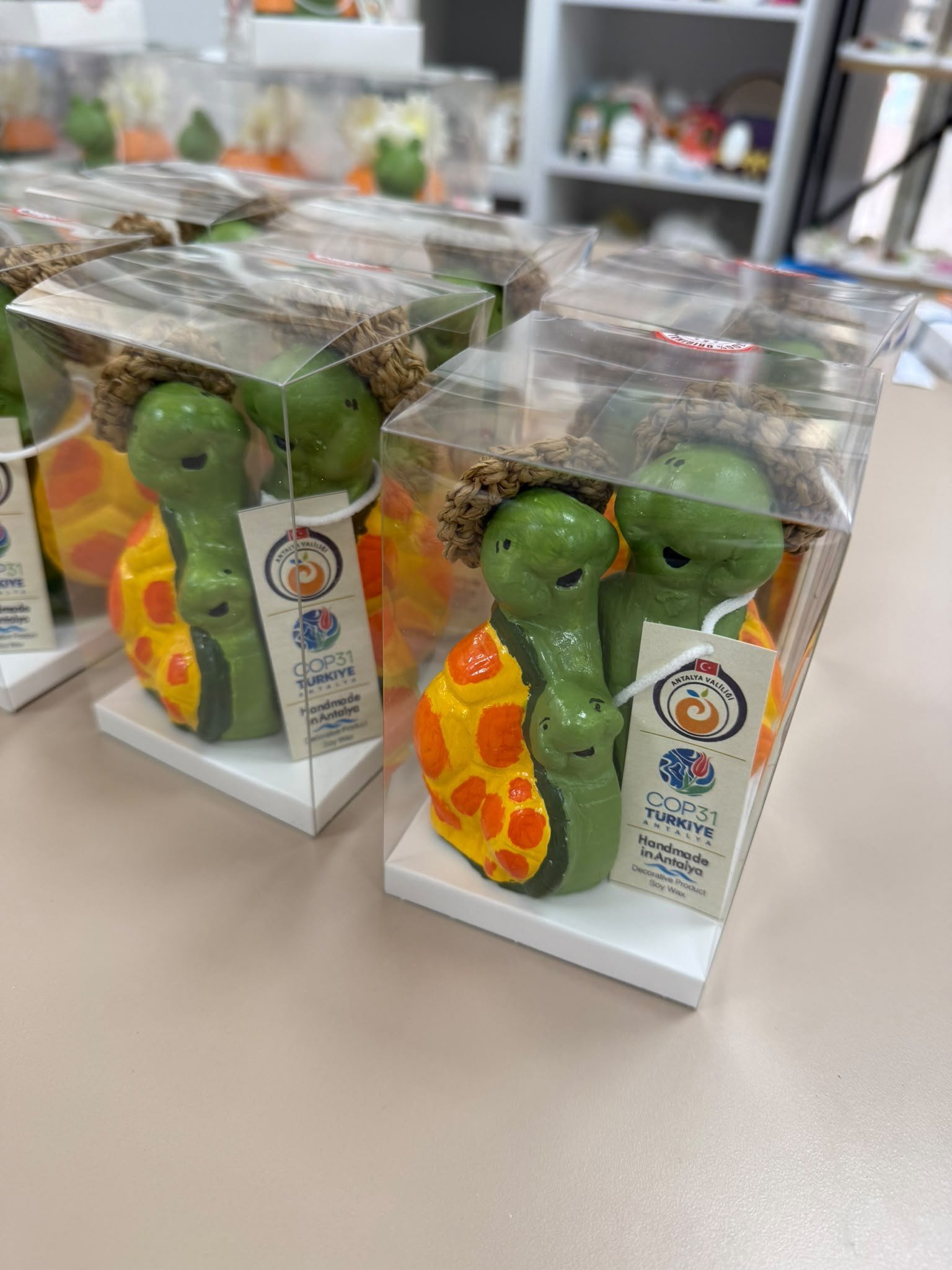 Caretta caretta temalı hediyelik ürünler, COP31 etiketiyle paketlendi