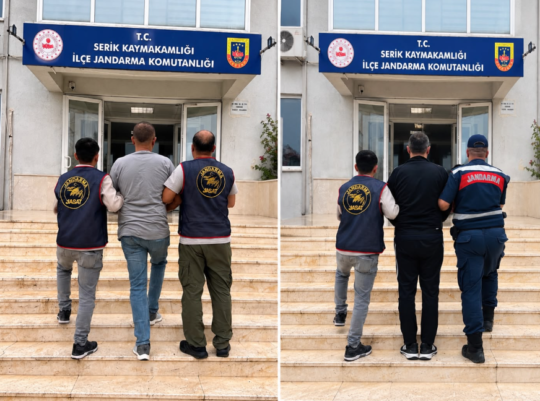 Serik İlçe Jandarma Komutanlığı ekipleri, akraba öldürme suçunun da bulunduğu