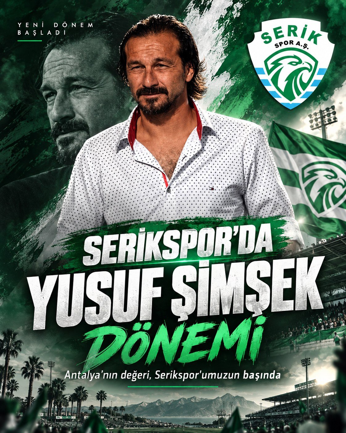Serikspor'un yeni teknik direktörü Yusuf Şimşek