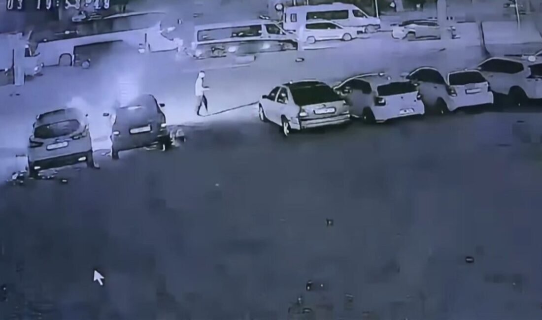 Antalya'nın Serik ilçesinde Yeni Mahalle'de bir oto galeride 6 araç