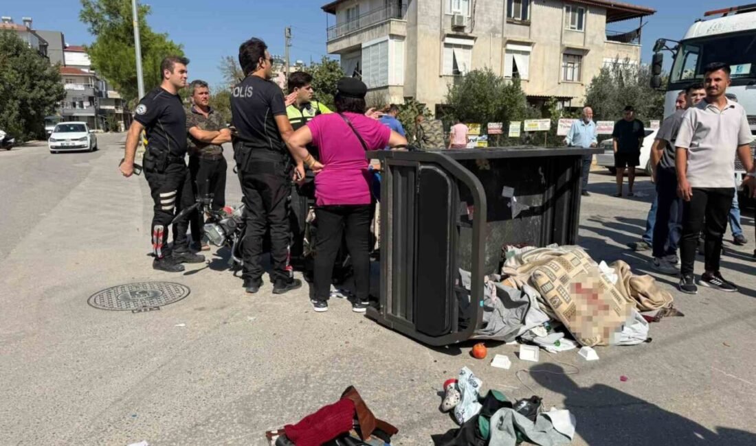 Antalya’nın Serik ilçesinde otomobil ile elektrikli üç tekerlekli kasalı bisikletin