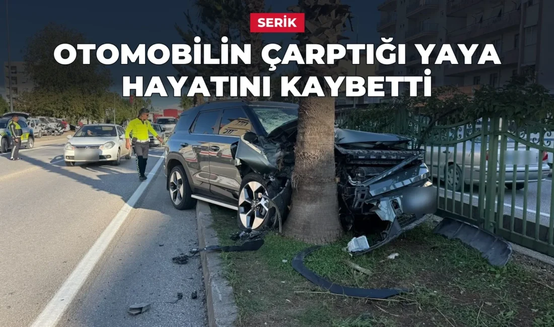 Serik'te D-400 kara yolunda yaya geçidinden geçerken otomobilin çarptığı Ramazan
